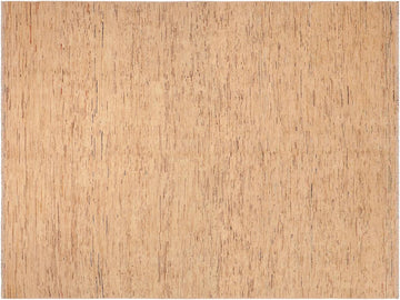 Modern Gabbeh Robbie Tan/Brown Wool Rug - 7'9'' x 9'6''